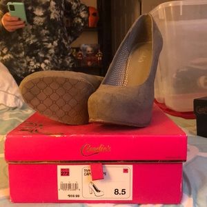 Taupe Candie’s heels worn once.